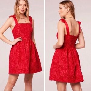 NWT Band of the Free Red Rose Roxanne Brocade Mini Dress - Size M
